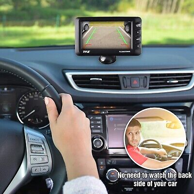 Pyle Wireless Rear View Backup Camera - Car Parking Rearview Monitor System a...