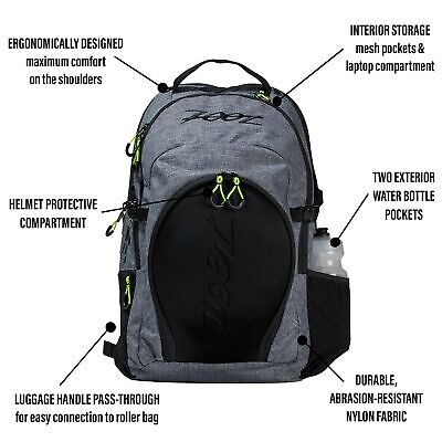 Zoot Ultra Tri Backpack - Triathlon Transition Bag, Wet Storage Compartments,...