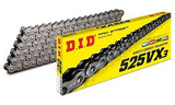 DID (525VX3X112ZB) Steel 112 Link High Performance VX Series X-Ring Chain wit...