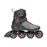 Rollerblade Macroblade 84 Men's Adult Fitness Inline Skate, Dark Gray & Red, ...