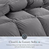 Feather Down Comforter Oversized Queen - Medium Warm All Season Soft Duvet In...