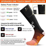 Upgraded Rechargeable Electric Heated Socks,7.4V 2200mAh Battery Powered Cold...