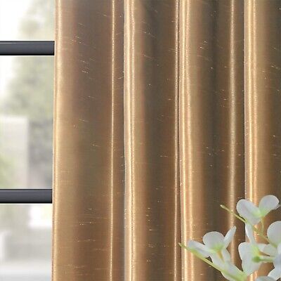 HPD Half Price Drapes Faux Silk Blackout Curtains 108 Inches Long for Bedroom...