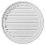 Ekena Millwork 22"W x 22"H x 1 1/4P, Round Gable Vent Louver, Non-Functional