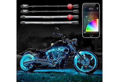 XKGLOW chrome App Control Motorcycle Advanced LED Accent Light Kit - 10 Pods ...