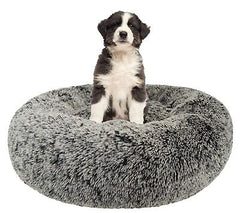 Bessie + Barnie Plush Dog Bed, Extra-Plush Fabric, Reversible Circle, Machine...