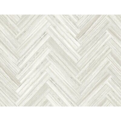 York Wallcoverings PSW1287RL Beige Hermosa Herringbone Peel and Stick Wallpaper