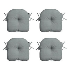 Arden Selections Outdoor Tufted Bistro Seat Cushion, Set of 4, 14.5 in x 15 i...