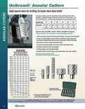 CS Unitec 6-1-136 1-1/8" x 1" Unibroach High Speed Steel Annular Cutter