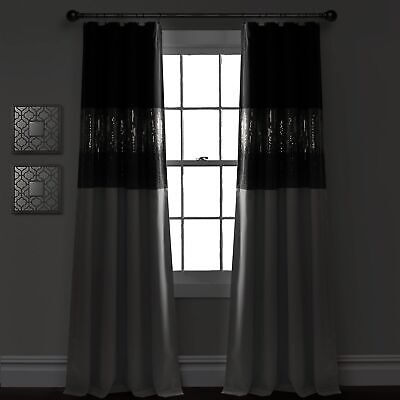 Lush Decor Night Sky 100% Blackout Lined Window Curtain Panel, Single, 42" W ...