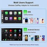 Wireless CarPlay Adapter for Android iPhone, Multi-User Wired to Wireless Car...