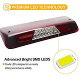 R&F Auto LED Clear Red Lens 3rd Brake Light Replacement for F150 (2004-2008)/...