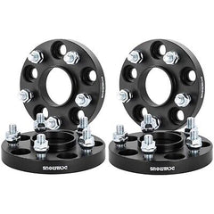 DCVAMOUS 4PC Black 5x4.5 Hubcentric Wheel Spacers 20mm with 12x1.5 Studs Comp...