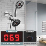 Shower Faucet Set with Valve: EVERSTEIN Shower System with Digital Display 2 ...