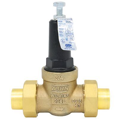 Zurn Wilkins 34-20XLDUC 3/4" 20XL Pressure Reducing Valve (Double Union Coppe...