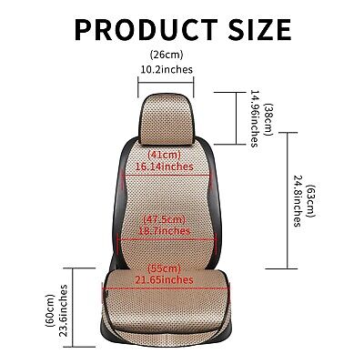 Auto Newer Car Seat Cover,Breathable Front Car Seat Cushion,Comfortable Car S...