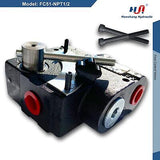 Hydraulic Adjustable Flow Directional Control Valve (1/2" NPT Port, 30 GPM, F...