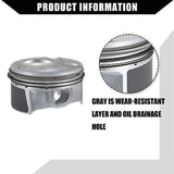 No.230412E210 / Inner/Engine Piston and Pin and Snap Ring for Hyundai Elantra...