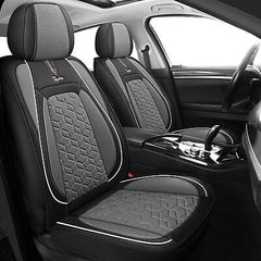 Tapha Executive Leatherette Car Seat Cover & Cushion Set, Breathable and Wate...