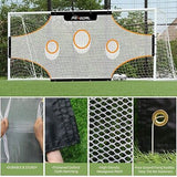 PROGOAL Soccer Goal Target Training Nets - 24x8FT/17x6.6FT/11x6FT Soccer Trai...