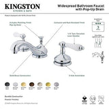 Kingston Brass KS1167PL 8 in. Widespread Bathroom Faucet, Brushed Brass