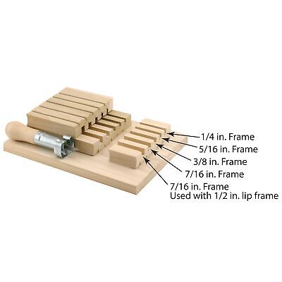 Make-2-Fit P 7916 Hardwood, Screen Frame Notching jig, single pack, Zinc