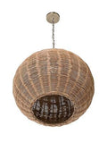 KOUBOO 1050103 Panay Wicker Ball Hanging Ceiling Lamp, One Size, Wheat