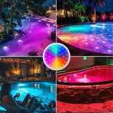 2 in 1 LED Pool Lights for above Ground Inground Pools-24W Double Light RGB U...