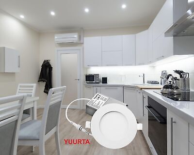 YUURTA 4-Inch 9W Color Selectable 5CCT: 2700K - 6000K Recessed Ceiling LED Do...