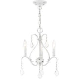 Livex Lighting 40843-60 3 Light Antique White Chandelier