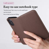 hanatora - Japan iPhone13Pro Flip case with Card Holder Genuine Leather Phone...