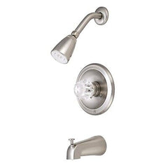 Kingston Brass KB538 Americana Tub and Shower Faucet, 5-Inch Spout Reach, Bru...