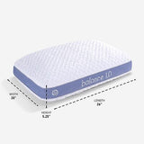 Bedgear Balance Performance Pillow - Size 1.0 - Moisture Wicking Bed Pillow -...