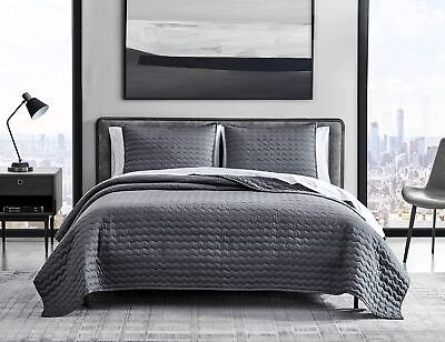 Vera Wang - Queen Quilt Set, Luxury Cotton Bedding with Matching Shams, All S...