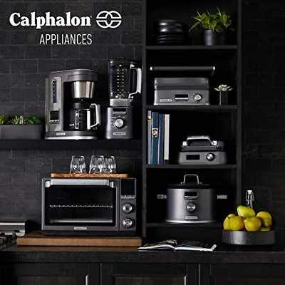 Calphalon Slow Cooker with Digital Timer and one size, Dark Stainless Steel