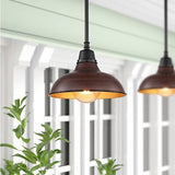 JONATHAN Y JYL7611G Jasper 12.25" 1-Light Farmhouse Industrial Indoor/Outdoor...