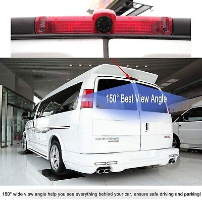 EWAY 3rd Third Brake Light Backup Camera for Chevrolet Express/GMC Savana Exp...