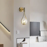 BOKT Gold Globe Glass Wall Sconce 2 Pack Mid-Century Modern Vanity Lights Ind...