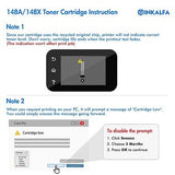 148A Toner Cartridge Black 4 Pack Compatible Replacement for HP 148A 148X W14...