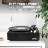 Victrola Eastwood 3-Speed Bluetooth Turntable with Built-in No Size, Espresso