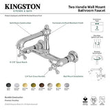 Kingston Brass KS7247AX English Country Bathroom Faucet, Brushed Brass, 10.31...