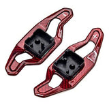 Steering Wheel Accessories Shift Paddle Shifter Extension Carbon fiber red co...