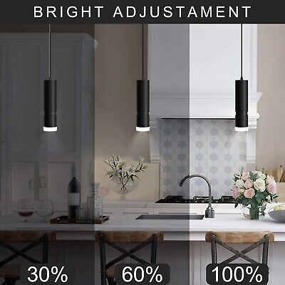 OKELI Pendant Lights, Modern Black Pendant Lights Fixture, Unique LED Pendant...