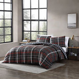 Eddie Bauer - Queen Comforter Set, Reversible Plaid Bedding with Matching Sha...