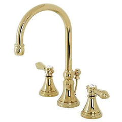 Kingston Brass KS2982BAL Heirloom Widespread Bathroom Faucet, Polished Brass