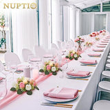 NUPTIO Flower Wedding Centerpieces for Tables - 10 Pcs 2.9 inch Inner Diam Sm...