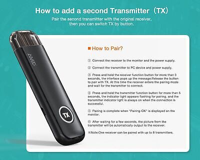 HDMI Wireless Transmitter,5G/2.4G HDMI Adapter Converter for Streaming Video ...