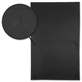 Plain Black Certificate Folders - Pack of 25, Linen Cover 80 lb. Stock, Folde...