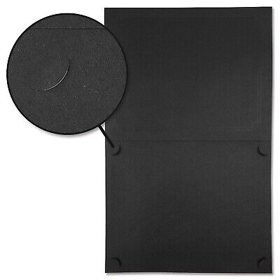 Plain Black Certificate Folders - Pack of 25, Linen Cover 80 lb. Stock, Folde...