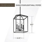 5215004-112 Perryton Small Four - Light Hall/Foyer Hanging Modern Fixture, Mi...